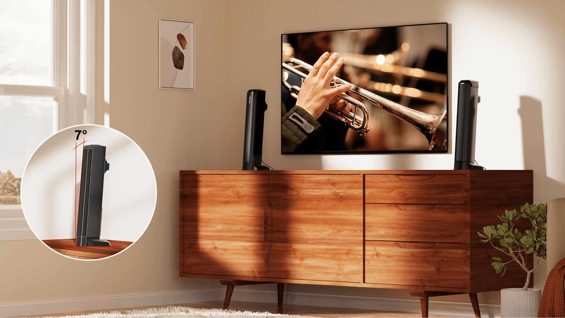 Ultimea Apollo S40 2.2CH 40W Soundbar pre TV zariadenia, oddeliteľný 2-v-1, Bluetooth 5.0, zabudované 2 výškové a 2 basové reproduktory