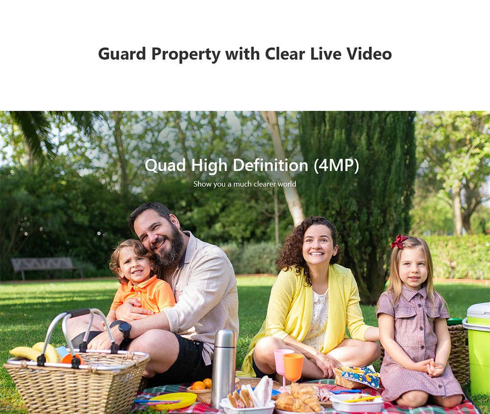 IMOU Cruiser SE+ 4MP Outdoor Security Camera with Spotlight, 110dB Siren, Color Night Vision, 1440P Panoramic Camera, IP66