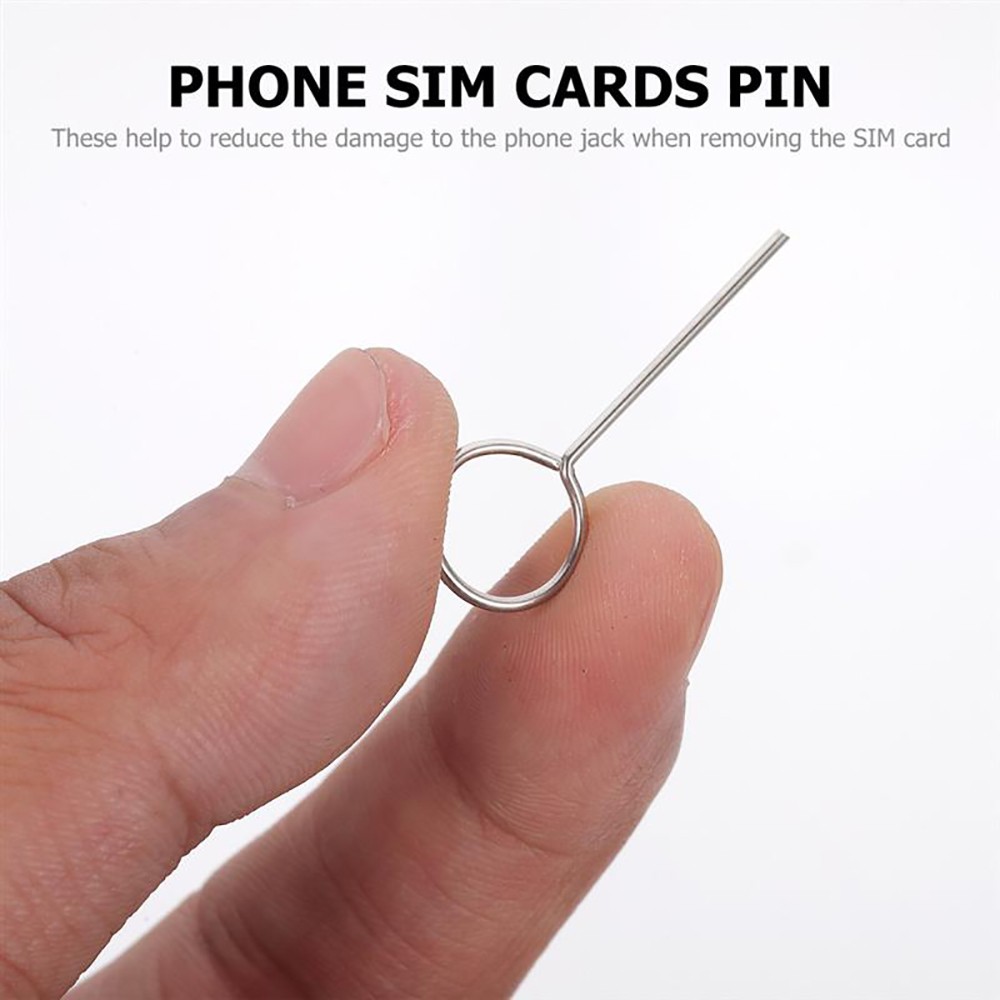 100pcs Eject SIM Card Tray Open Pin Needles Key Tool for Mobile Phone / Tablet