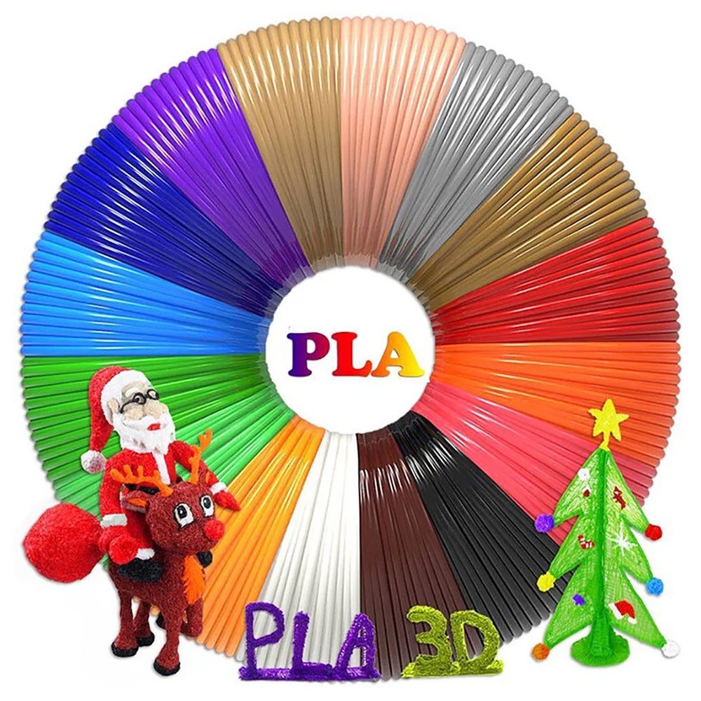 15pcs 10m High-Temperature PLA Filament for 3D Printing Pen, Random Color