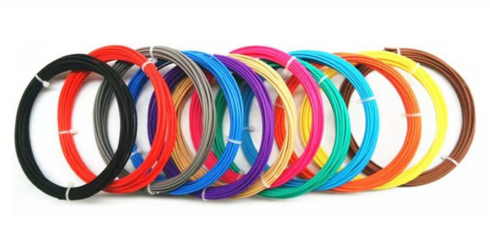 15pcs 10m High-Temperature PLA Filament for 3D Printing Pen, Random Color