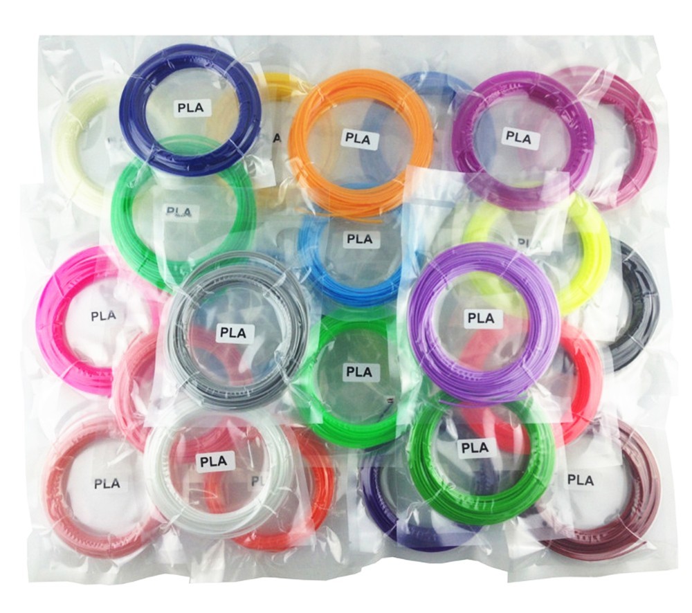 15pcs 10m High-Temperature PLA Filament for 3D Printing Pen, Random Color