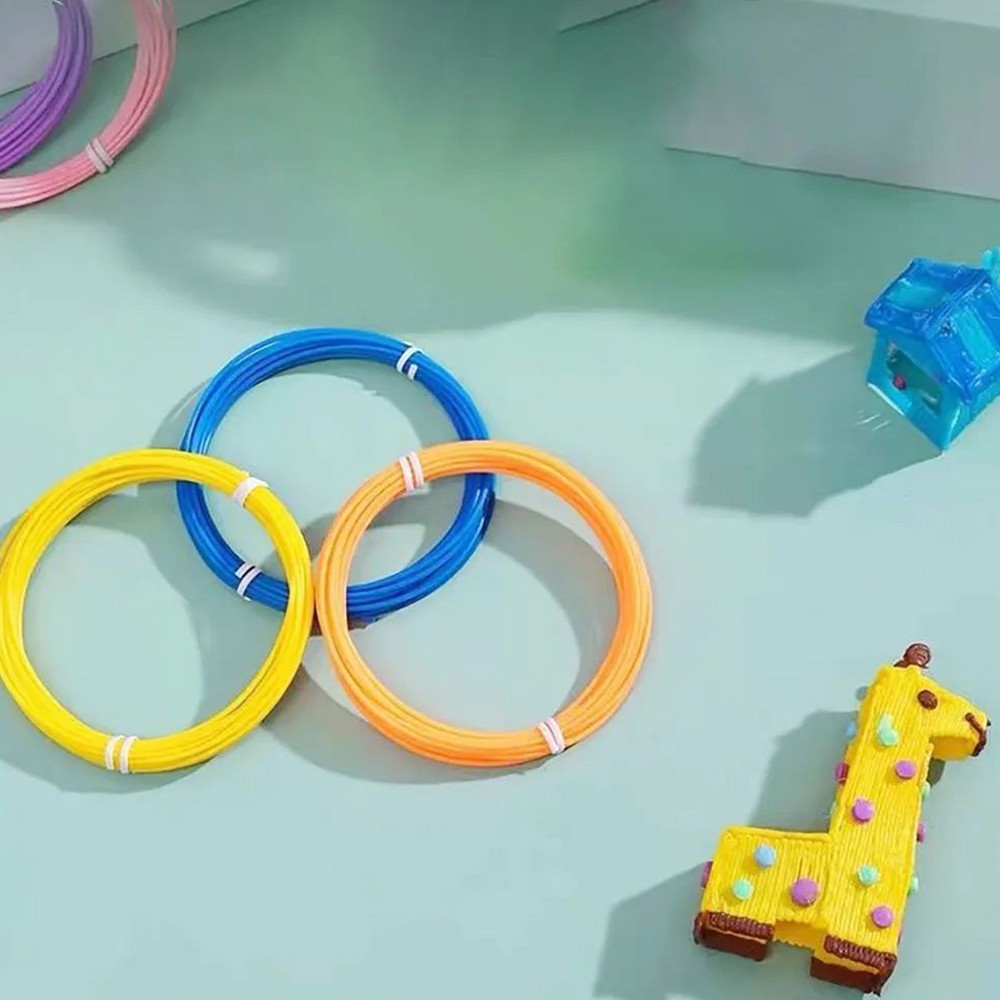 15pcs 10m High-Temperature PLA Filament for 3D Printing Pen, Random Color