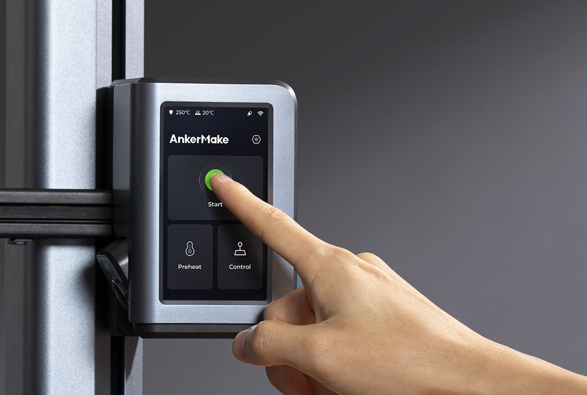 AnkerMake M5 3D Printer, Auto Leveling, Max 500 mm/s Printing Speed, 0.1mm Print Precision, AI Recognition Camera, App/Voice Control, Resume Printing, 235x235x250mm