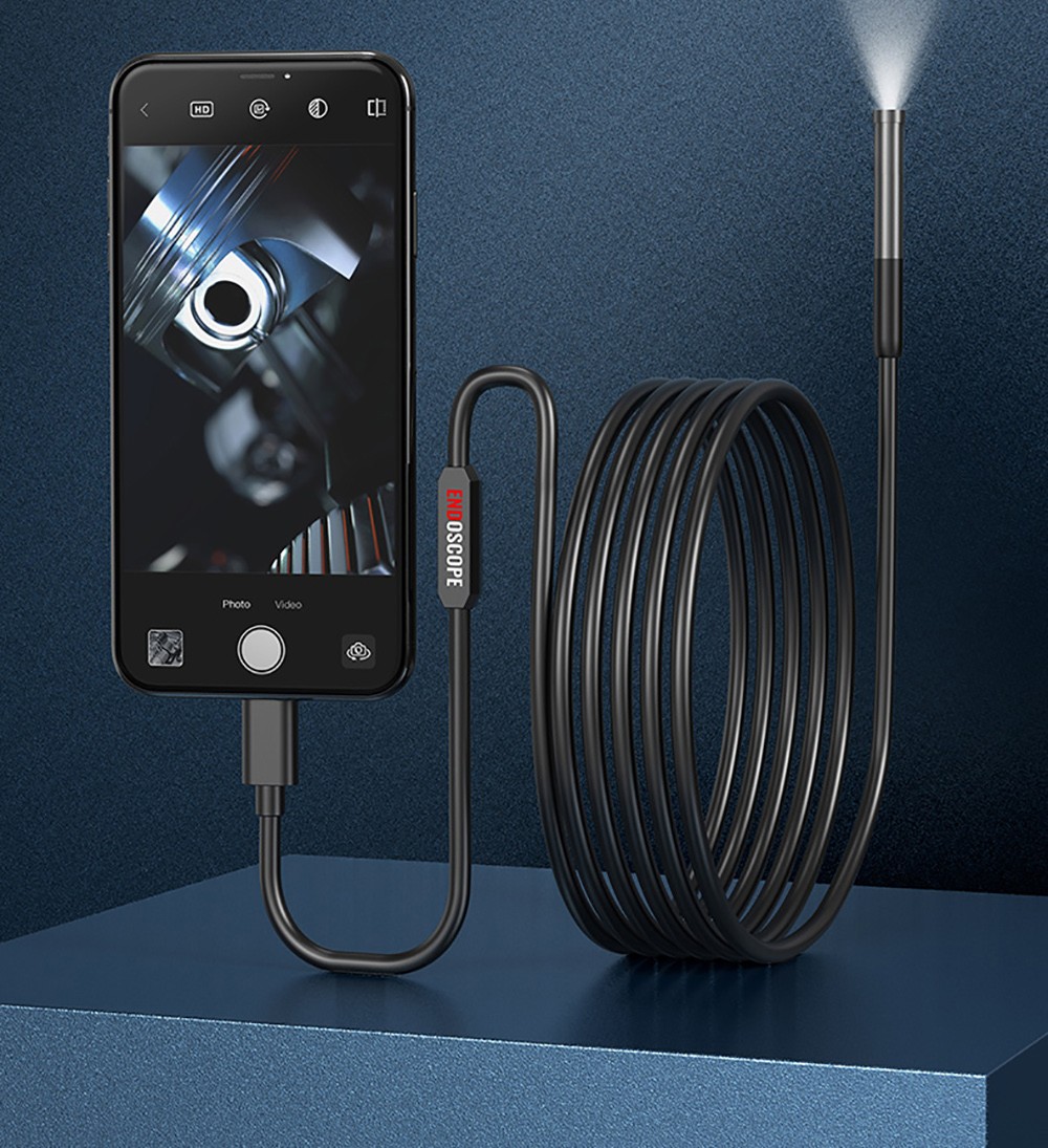 ANESOK W300 WiFi Type-C Portable Endoscope, 2 Megapixels, 1080P Resolution, 6 LEDs, IP67 Waterproof, 1m Cable