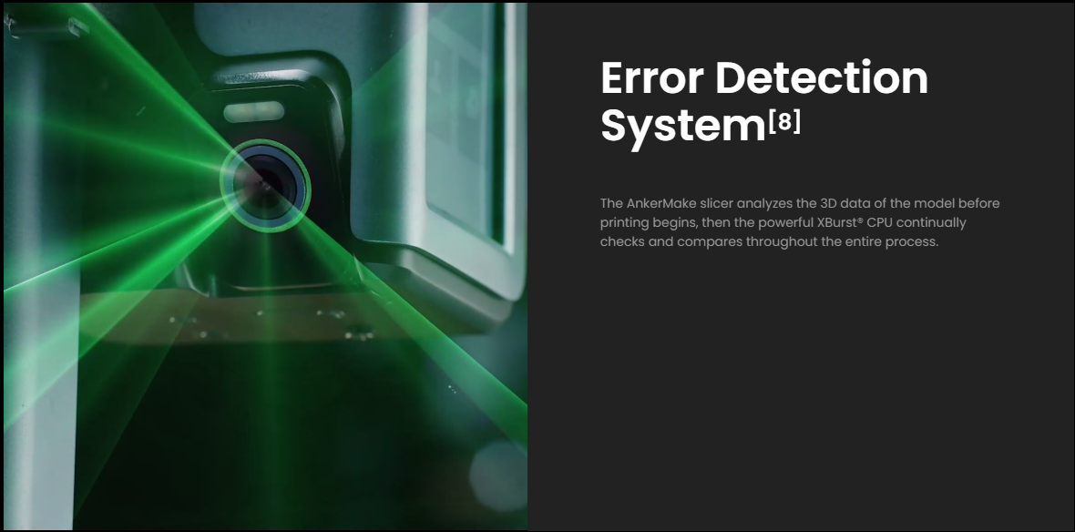 AnkerMake M5 3D Printer, Auto Leveling, Max 500 mm/s Printing Speed, 0.1mm Print Precision, AI Recognition Camera, App/Voice Control, Resume Printing, 235x235x250mm