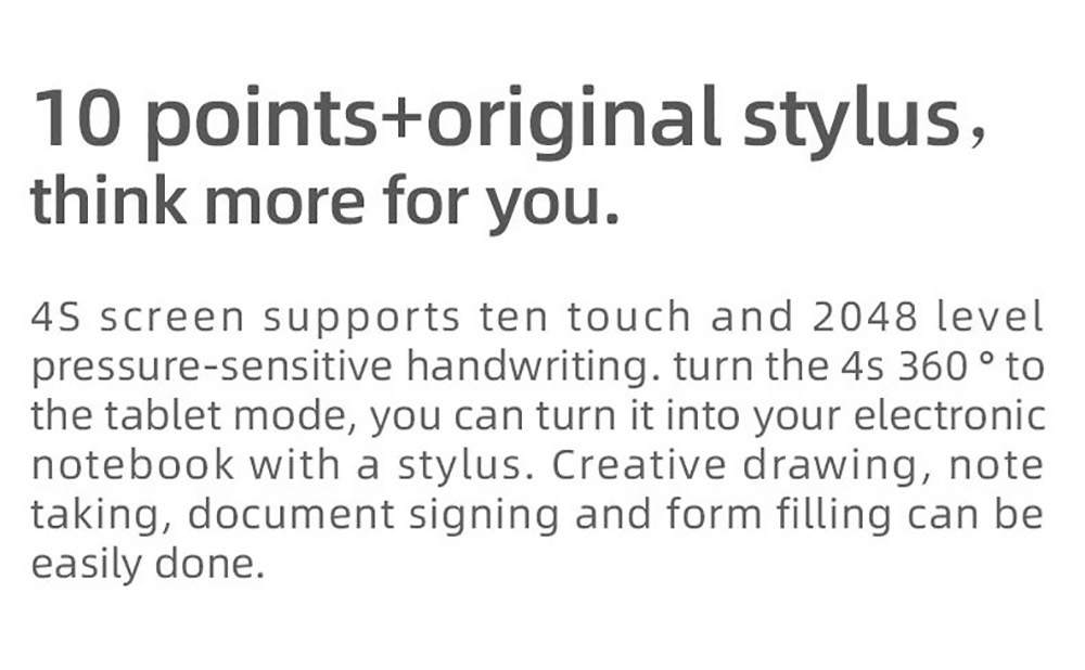 One Netbook 4S Mini Laptop Intel Core i3-1110G4 Processor, 16GB LPRRD5 512GB ROM 10.1'' 2.5K LTPS Full Display Black - EU Plug