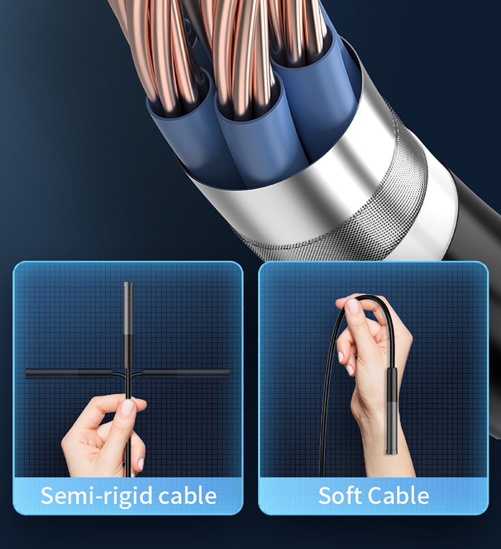 ANESOK W300 WiFi Type-C Portable Endoscope, 2 Megapixels, 1080P Resolution, 6 LEDs, IP67 Waterproof, 1m Cable