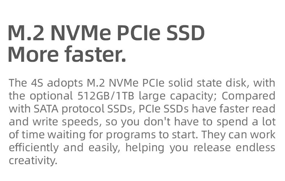 One Netbook 4S Mini Laptop Intel Core i3-1110G4 Processor, 16GB LPRRD5 512GB ROM 10.1'' 2.5K LTPS Full Display Black - EU Plug