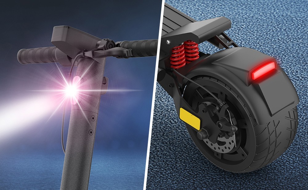 ES01 Electric Scooter 9in Wide Tire 500W Motor 35km/h Max Speed 15Ah Battery 40-50km Range 150kg Load Support APP Control