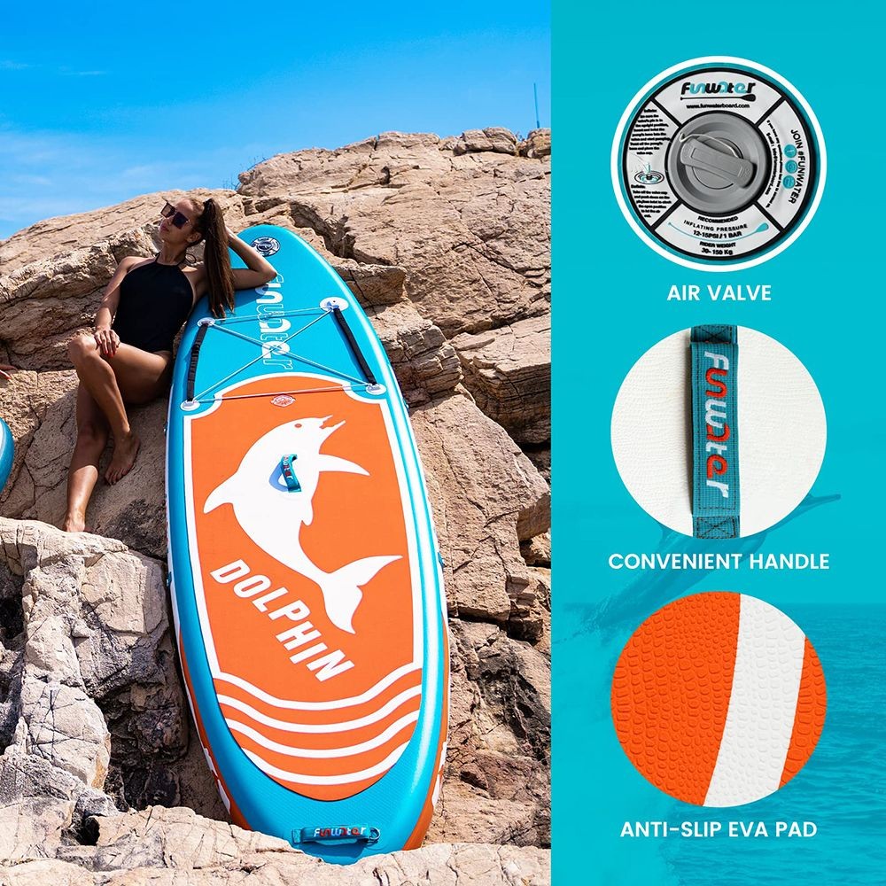 FunWater Dolphin Inflatable Stand Up Paddle Board