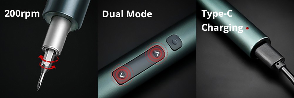 KAIWEETS ES20 137 in 1 Electric Screwdriver Set, 200rpm No-load Speed, 0.15-0.35Nm Torque, LED Light, 350mAh Battery