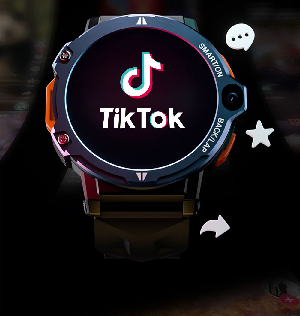 LOKMAT APPLLP 6 Pro 4G LTE Phone Watch, 3GB RAM 64GB ROM, Heart Rate Monitor, Support 2.4G WiFi, Beidou, GPS - Silver