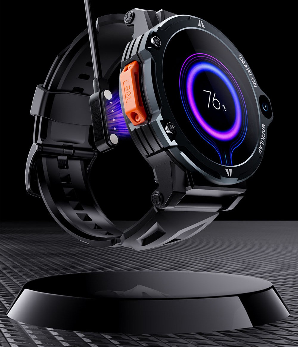 LOKMAT APPLLP 6 Pro 4G LTE Phone Watch, 3GB RAM 64GB ROM, Heart Rate Monitor, Support 2.4G WiFi, Beidou, GPS - Silver