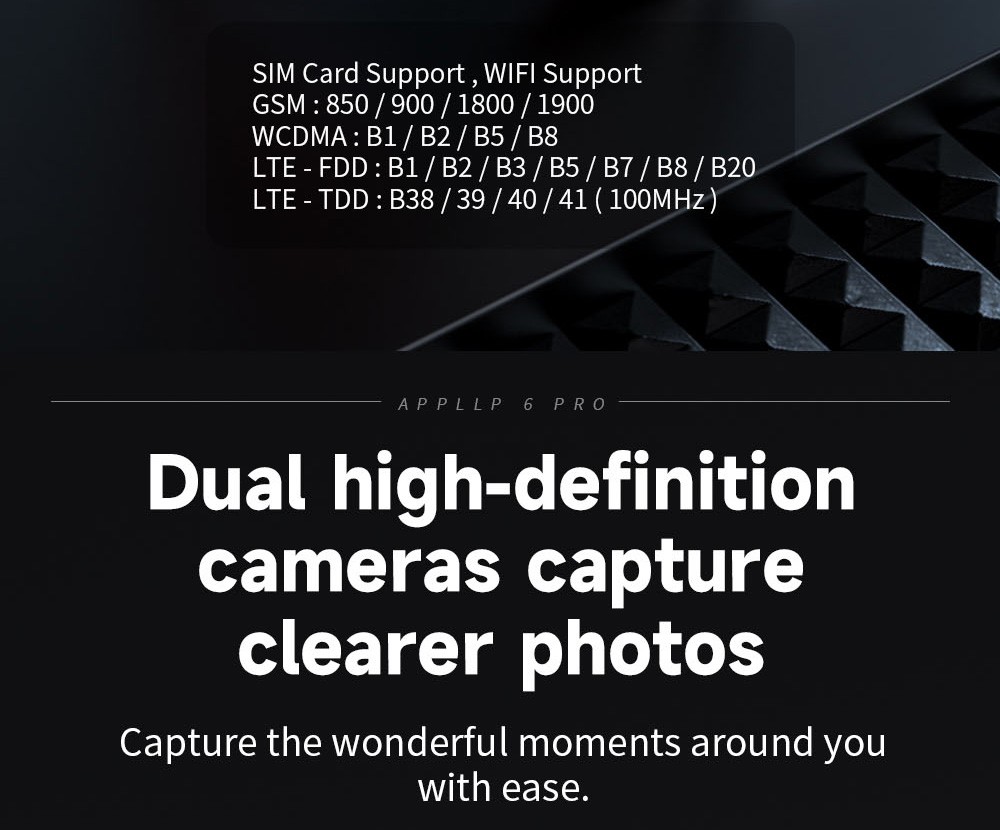 LOKMAT APPLLP 6 Pro 4G LTE Phone Watch, 3GB RAM 64GB ROM, Heart Rate Monitor, Support 2.4G WiFi, Beidou, GPS - Silver