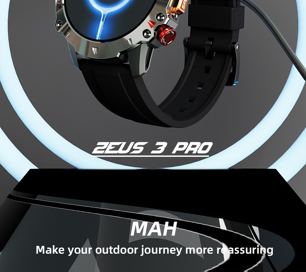 LOKMAT ZEUS 3 Pro Smartwatch 1.39 TFT Screen Heart Rate, Blood Pressure, SpO2 Monitor Bluetooth 5.1 - Blue