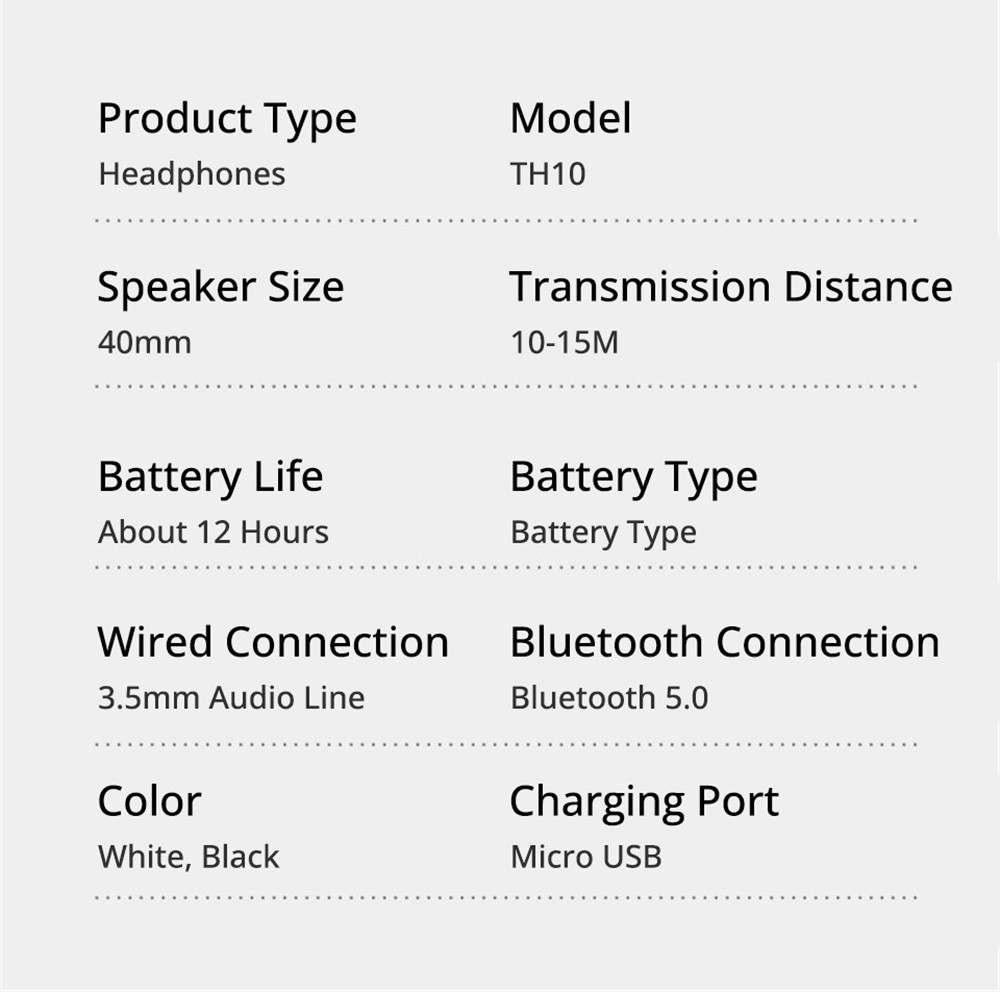 Lenovo TH10 Thinkplus Headset Bluetooth 5.0 12h Battery Life - Pink