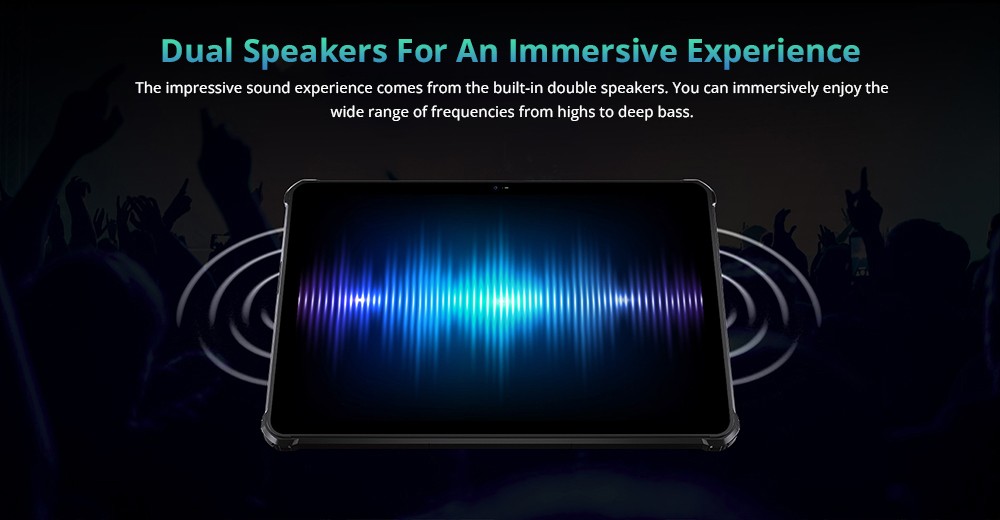 Oukitel RT2 10.1in Tablet Mediatek MT8788 8GB RAM 256GB ROM Android 12 Dual 16MP Camera 20000mAh Battery 4G Dual SIM WiFi - Orange