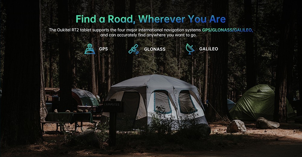 Oukitel RT2 10.1in Tablet Mediatek MT8788 8GB RAM 256GB ROM Android 12 Dual 16MP Camera 20000mAh Battery 4G Dual SIM WiFi - Orange