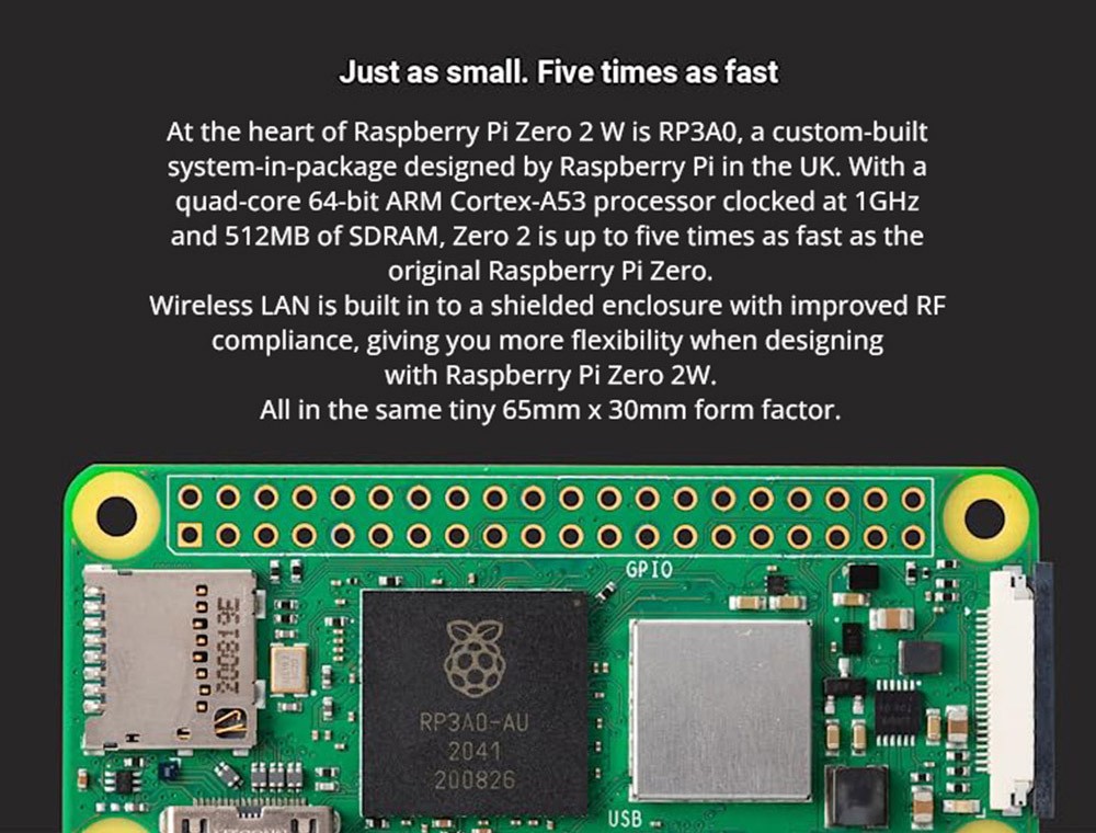 Raspberry Pi Zero 2w Development Board Supports Bluetooth And Wifi 0215