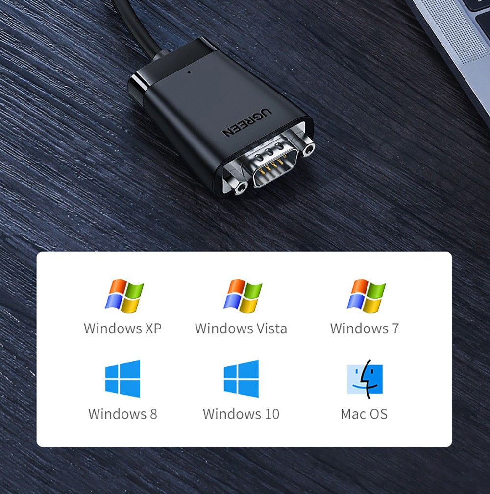 UGREEN TypeC to RS232 Male Cable 1.5m