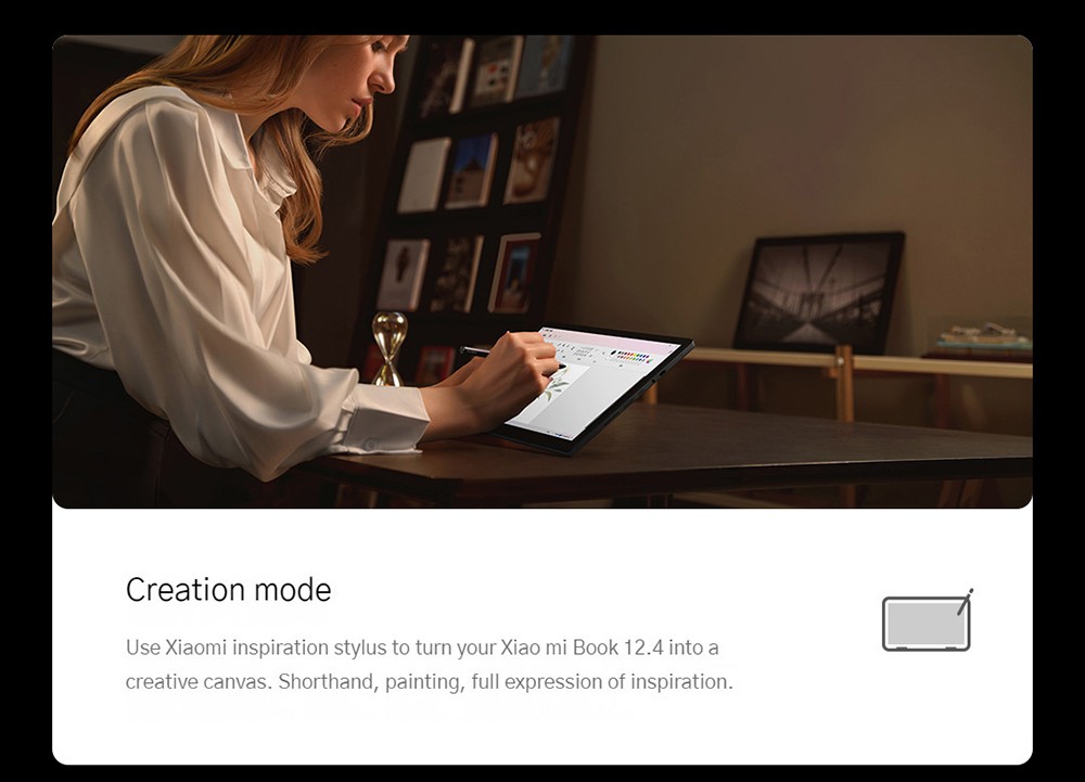 Xiaomi Book CN Version 2-in-1 Laptop with Keyboard 12.4in Touch Screen Snapdragon™ 8cx Gen 2 Octa-core CPU, 8GB RAM 256GB ROM Windows 11