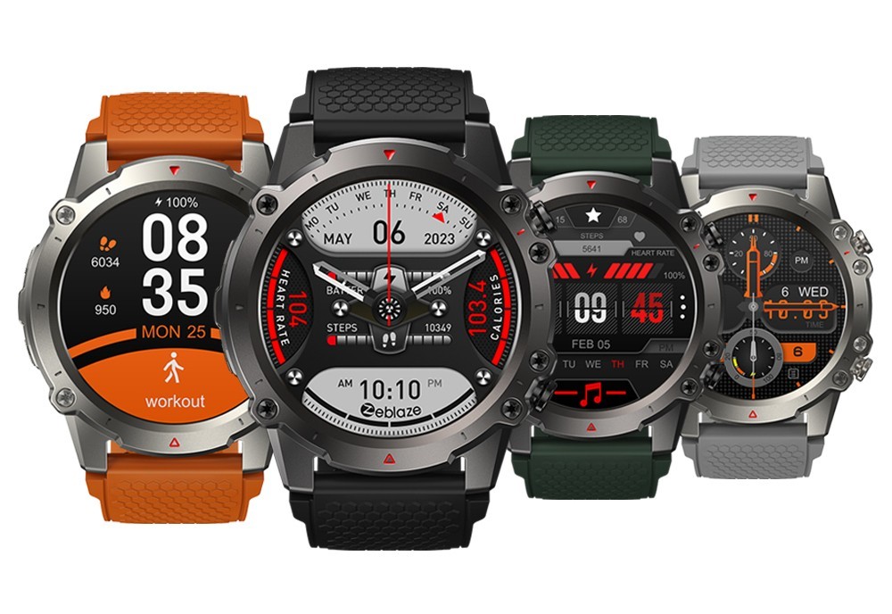 Zeblaze Vibe 7 Lite Smartwatch Voice Calling, 1.47in IPS Color Screen, 24h Health Monitor, Bluetooth 5.2 - Orange