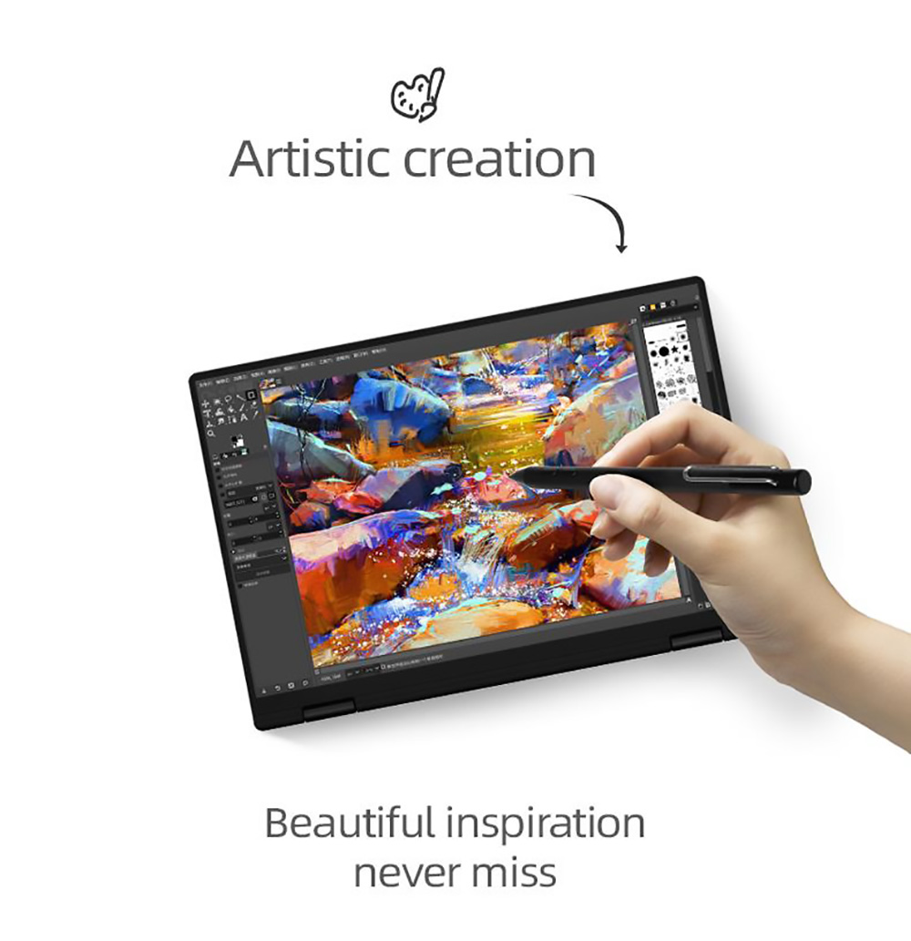 One Netbook 4S Mini Laptop Intel Core i3-1110G4, 16GB LPRRD5 512GB ROM 10.1'' 2.5K LTPS Full Display Black - US Plug