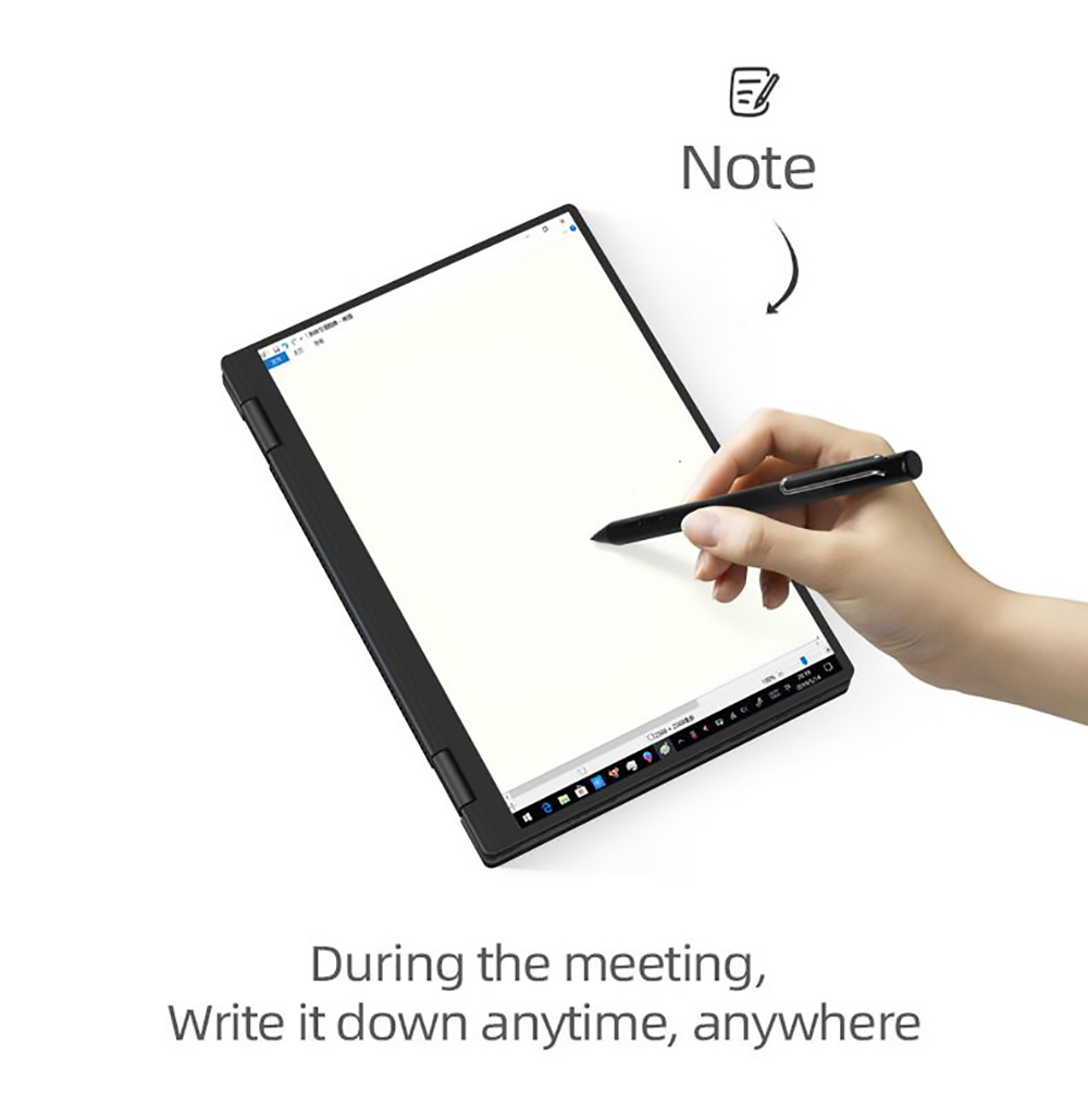 One Netbook 4S Mini Laptop Intel Core i3-1110G4, 16GB LPRRD5 512GB ROM 10.1'' 2.5K LTPS Full Display Black - US Plug