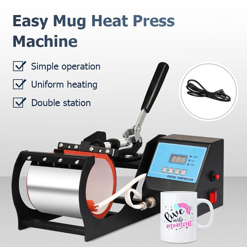 SHUOHAO 11oz Easy Mug Heat Press Machine, hrnčekový sublimačný stroj na tepelný prenos