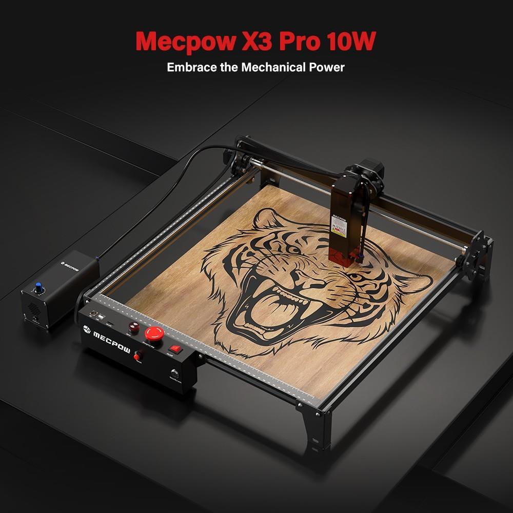 Mecpow X3 Pro 10W laserový gravírovací stroj so súpravou Air Aissit