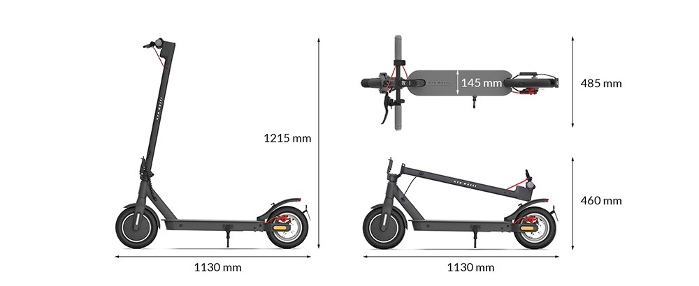 5TH WHEEL V30 Pro Electric Scooter 10in Honeycomb Tire 350W Front Motor (MAX 520W) 25km/h Max Speed 36V 7.5Ah batéria