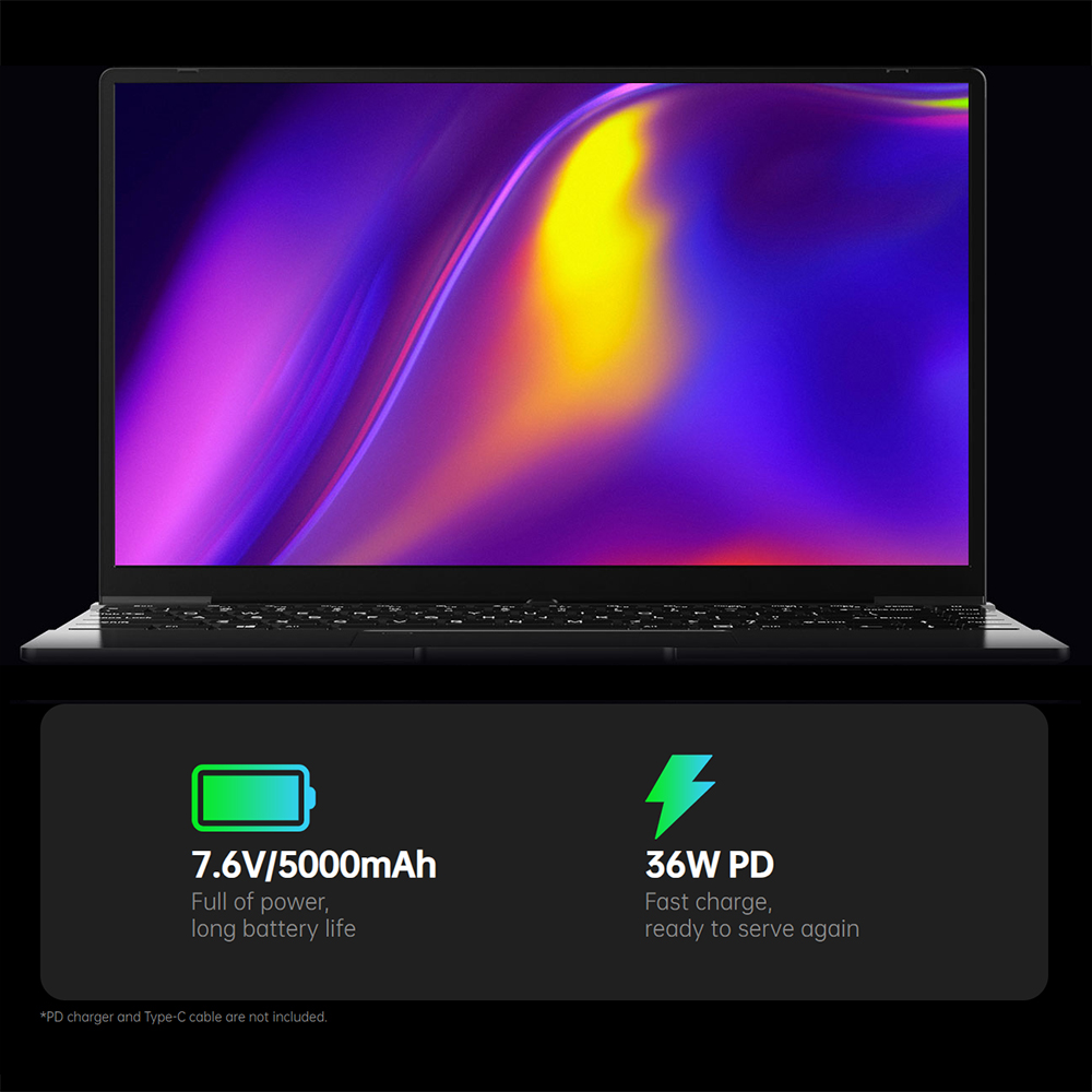 ALLDOCUBE GT BOOK Laptop 14.1 inch FHD Intel Celeron N5100 12GB DDR4 256GB SSD WiFi 6 Bluetooth 5.1 - EU Plug