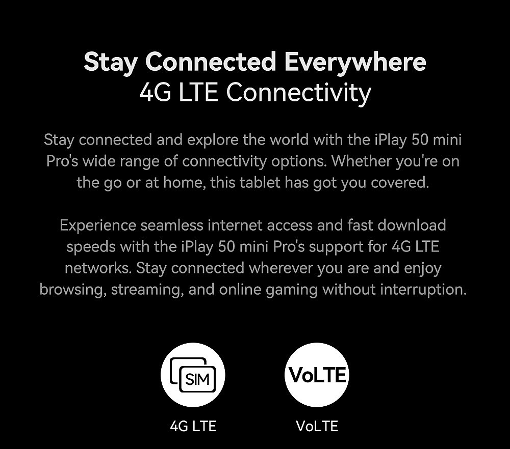 (Buy & Get Bundled Gifts)  AllDOCUBE iPlay 50 Mini Pro 4G Tablet with MTK 6789 G99 8GB RAM 256GB ROM 5MP Front Camera 13MP Rear Camera 5G WiFi Android 13