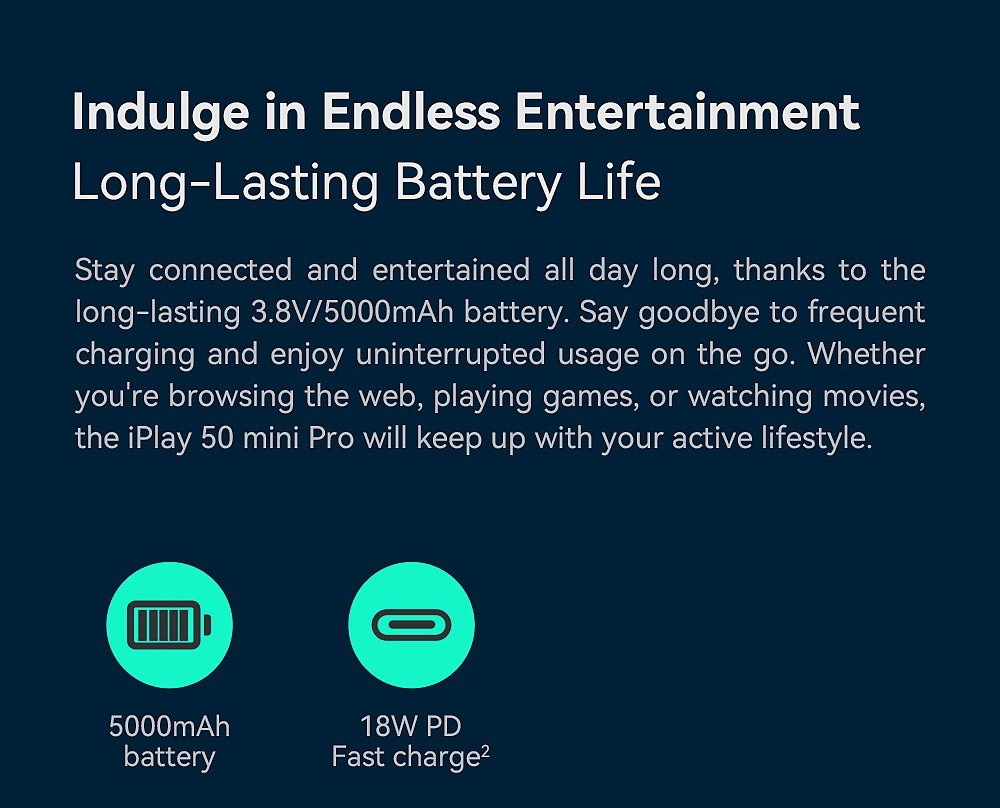 (Buy & Get Bundled Gifts)  AllDOCUBE iPlay 50 Mini Pro 4G Tablet with MTK 6789 G99 8GB RAM 256GB ROM 5MP Front Camera 13MP Rear Camera 5G WiFi Android 13