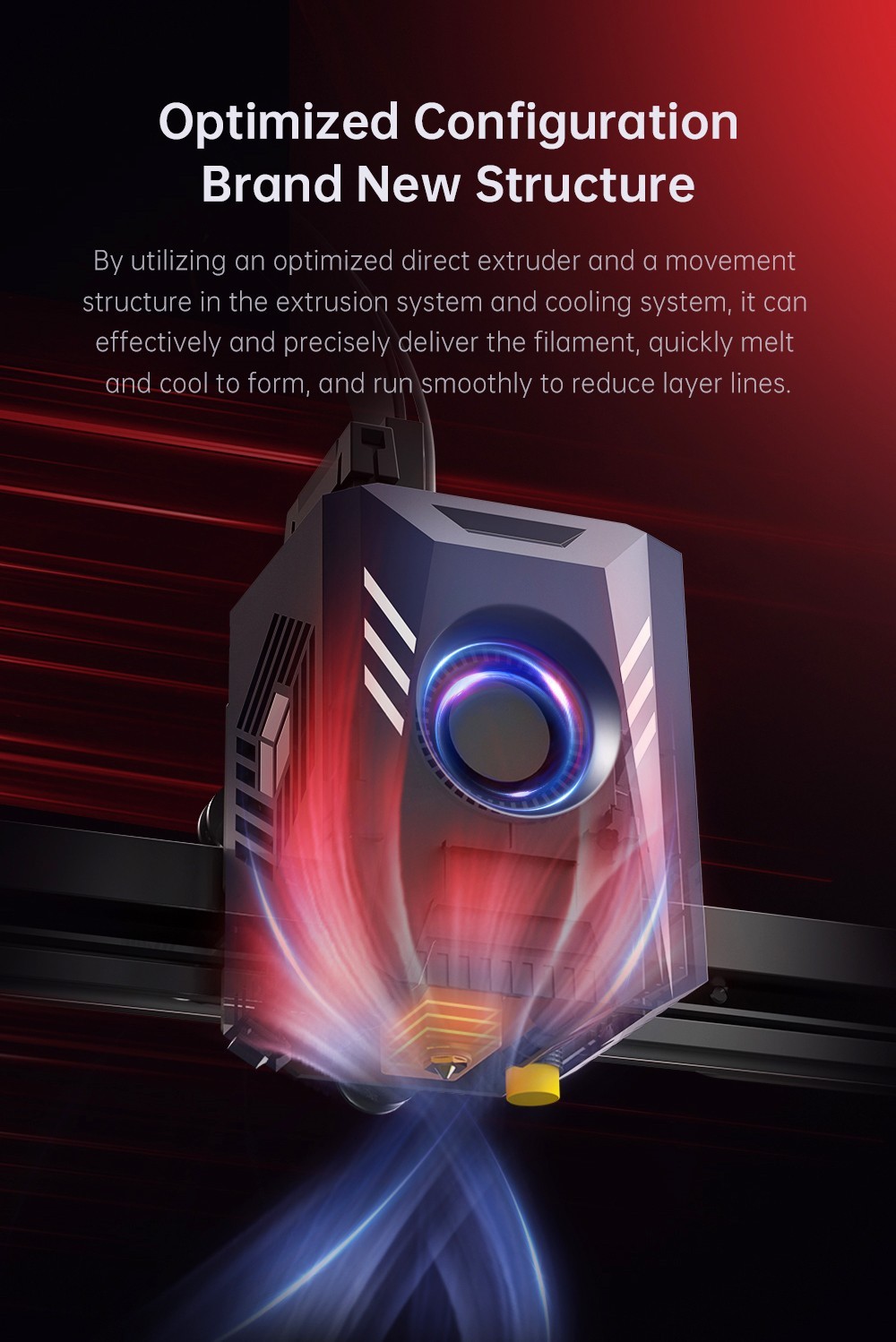 Anycubic Kobra 2 Pro 3D Printer, 25-Point Auto Leveling, 500mm/s Max Printing Speed, Direct Extruder, 32-bit Silent Motherboard, Filament Detection, Cooling Fan, APP Control, 220x220x250mm - EU Plug