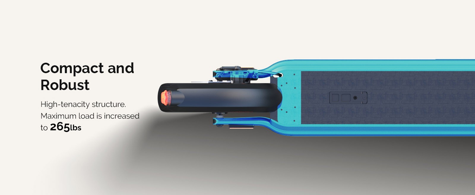 Atomi E20 Electric Scooter 8.5 inch Air Tire 250W Motor (Max Output 500W) 36V 7.5Ah batéria 30km dojazd Dvojitá brzda 120kg