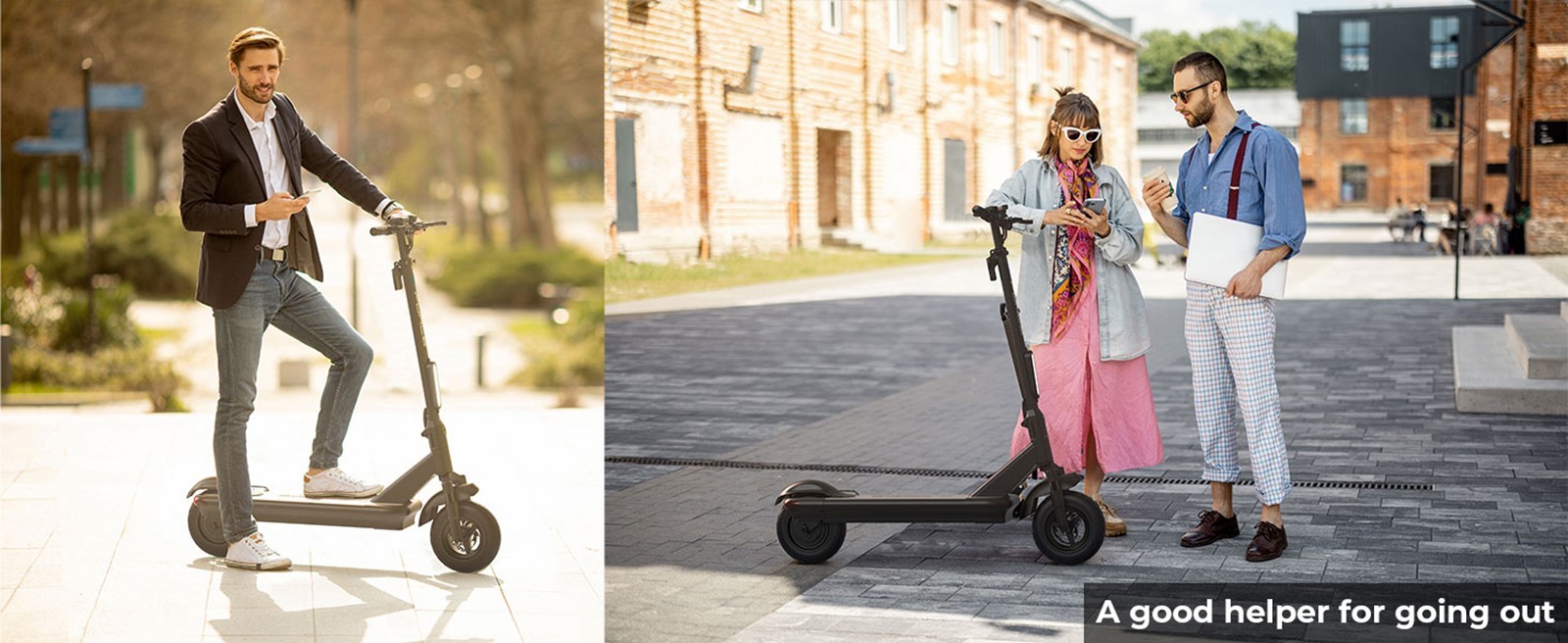 G-FORCE S10 Electric Scooter 500W Brushless Gear Hub Motor 33km/h Max Speed 48V 12Ah Lithium Battery 48km Range