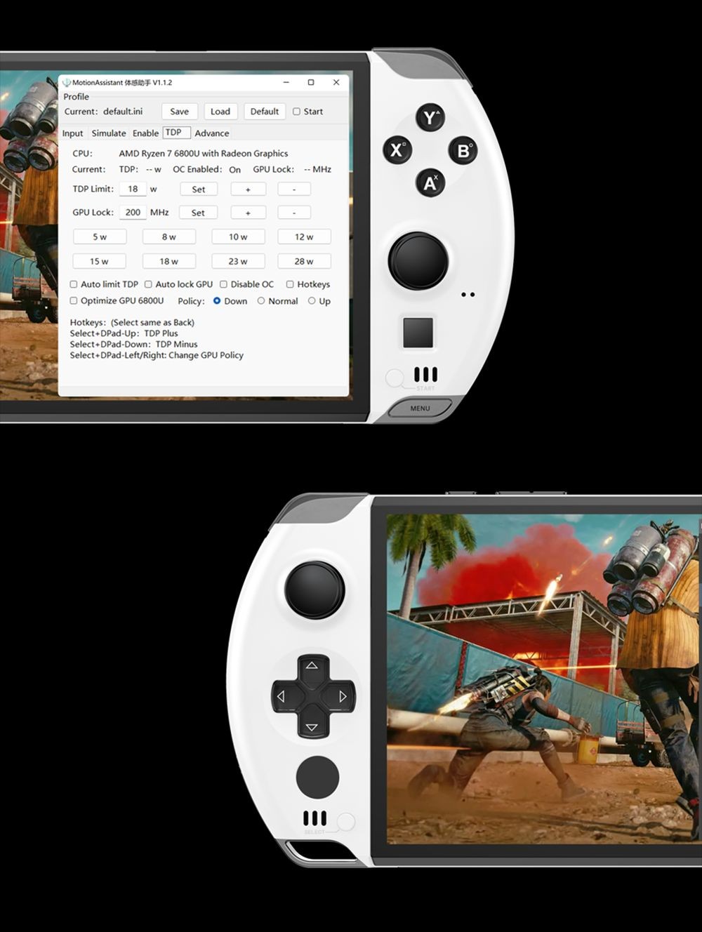 GPD Win 4 Handheld Game Laptop AMD Ryzen 5 7640U Processor up to 4.9GHz, 16GB LPDDR5 512GB SSD Windows 11 5G WiFi - EU