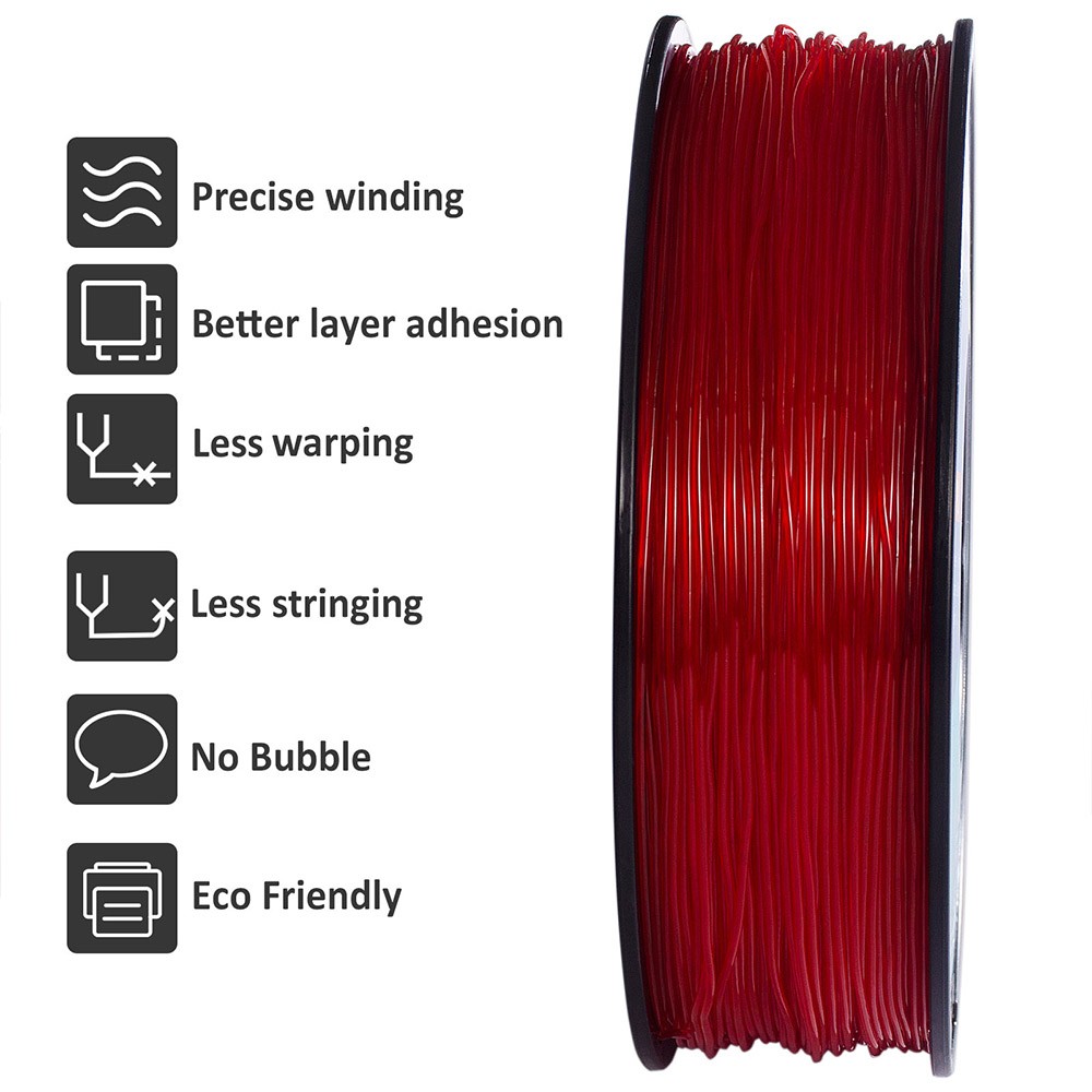 Geeetech TPU Filament for 3D Printer Red | Europe