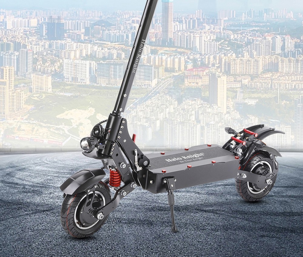 Halo Knight T108 Electric Scooter 10 inch Road Tires 1000W*2 Motor 65km/h Max Speed 52V 28.8Ah batéria Max. dojazd 60km