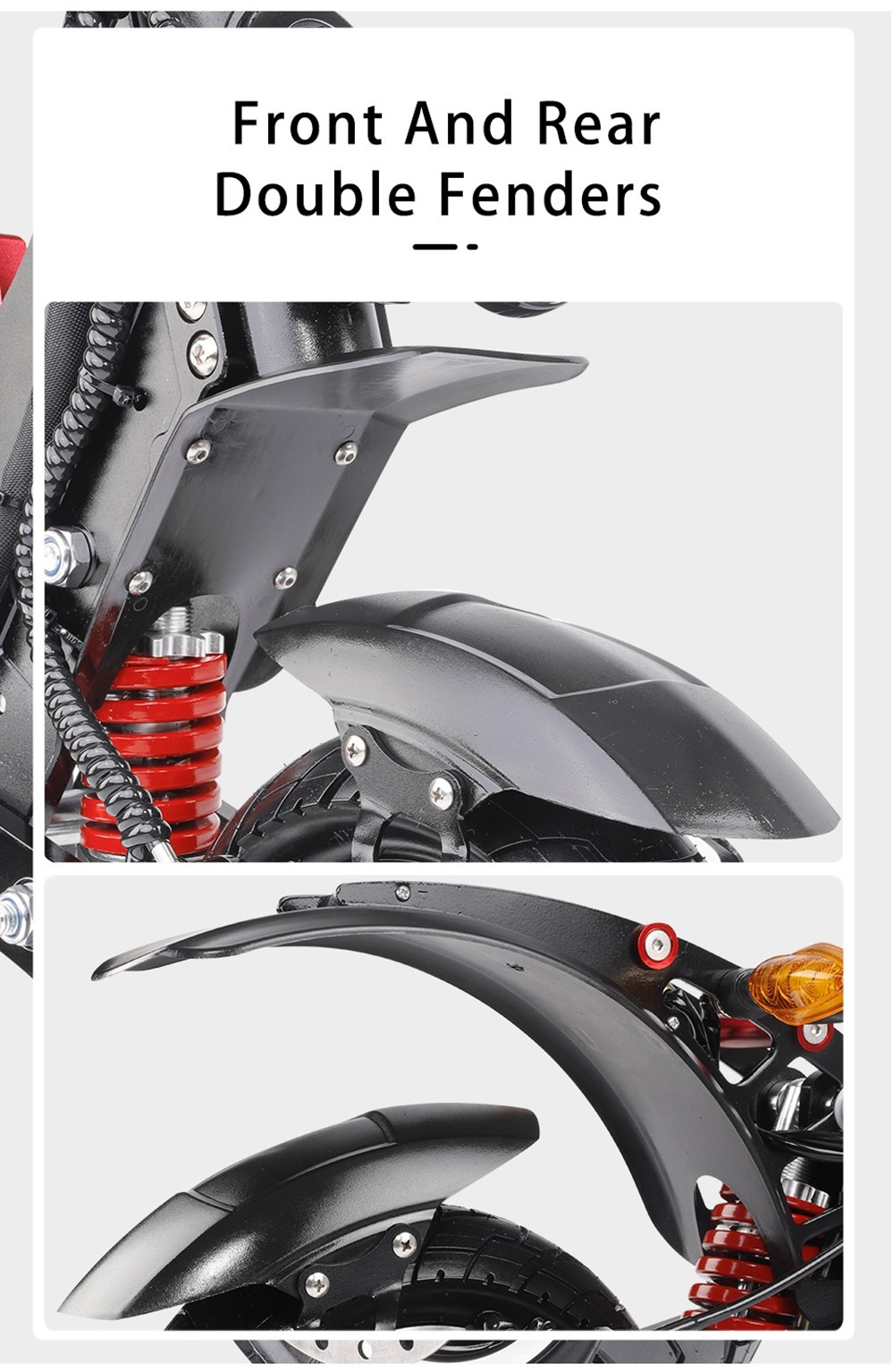 Halo Knight T108 Electric Scooter 10 inch Road Tires 1000W*2 Motor 65km/h Max Speed 52V 28.8Ah batéria Max. dojazd 60km