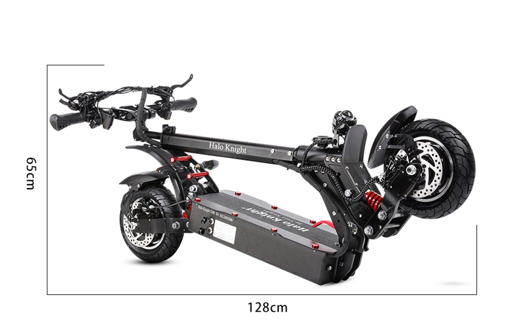 Halo Knight T108 Electric Scooter 10 inch Road Tires 1000W*2 Motor 65km/h Max Speed 52V 28.8Ah batéria Max. dojazd 60km