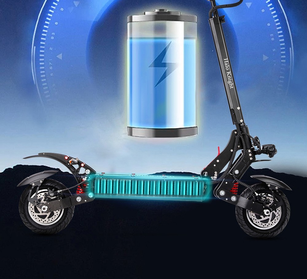 Halo Knight T108 Electric Scooter 10 inch Road Tires 1000W*2 Motor 65km/h Max Speed 52V 28.8Ah batéria Max. dojazd 60km