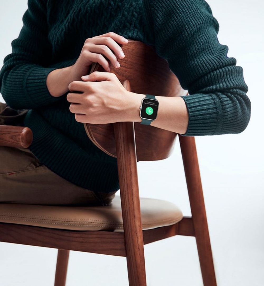 I3E Smartwatch Bluetooth Call 1.81in Full Touch Screen IP68 Waterproof Fitness Tracker Health Monitor VoiceAssistant