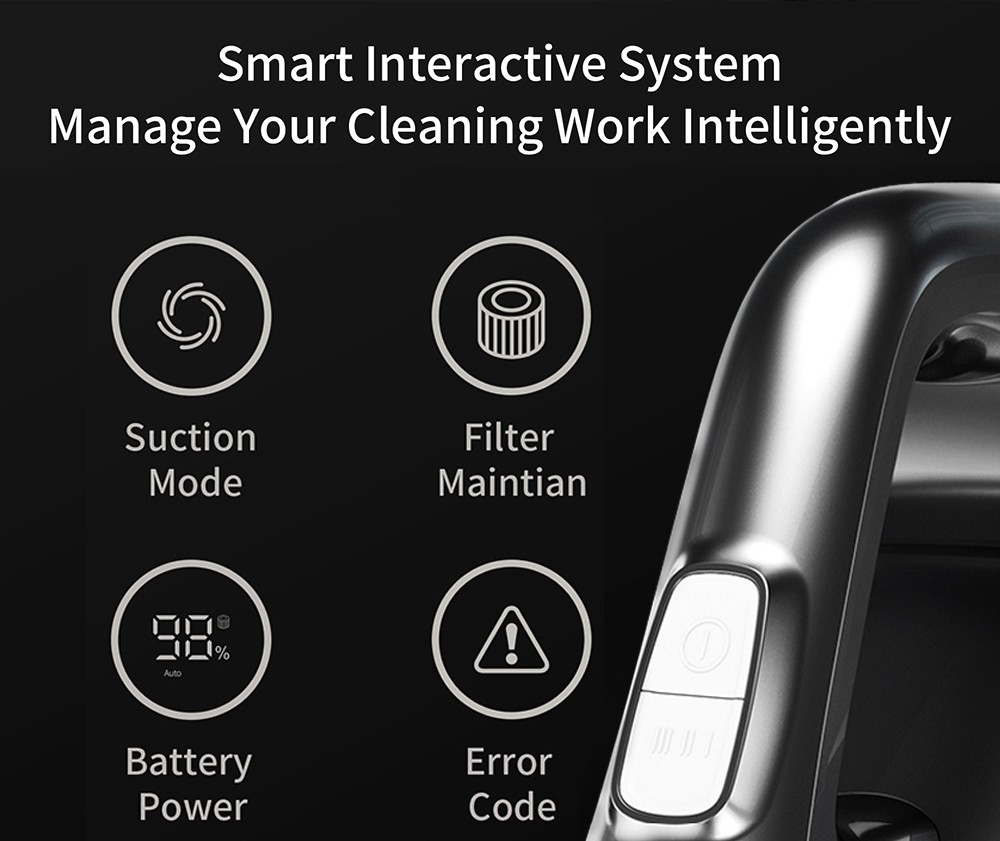 Refurbished JIMMY H9 Pro Mopping Version Handheld Cordless Vacuum Cleaner 2 in 1 Vacuuming Mopping 200AW 25000Pa Powerful Suction, 80 Minutes Run Time, 200ml Water Tank, Auto Power Adjust LED Display Removable Battery With Rechargeable Stand Holder