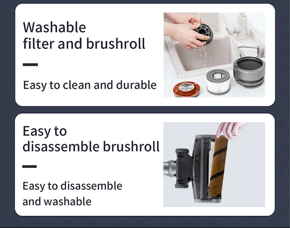 Refurbished JIMMY H9 Pro Mopping Version Handheld Cordless Vacuum Cleaner 2 in 1 Vacuuming Mopping 200AW 25000Pa Powerful Suction, 80 Minutes Run Time, 200ml Water Tank, Auto Power Adjust LED Display Removable Battery With Rechargeable Stand Holder