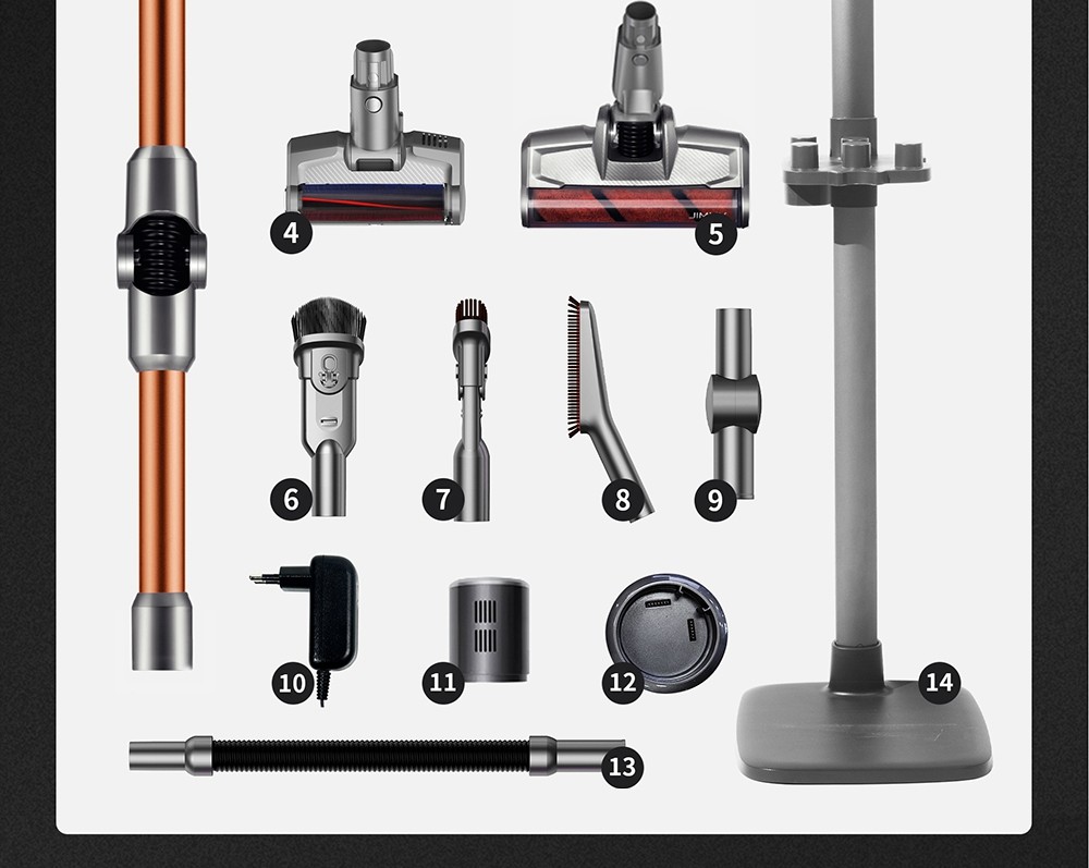 Refurbished JIMMY H9 Pro Mopping Version Handheld Cordless Vacuum Cleaner 2 in 1 Vacuuming Mopping 200AW 25000Pa Powerful Suction, 80 Minutes Run Time, 200ml Water Tank, Auto Power Adjust LED Display Removable Battery With Rechargeable Stand Holder