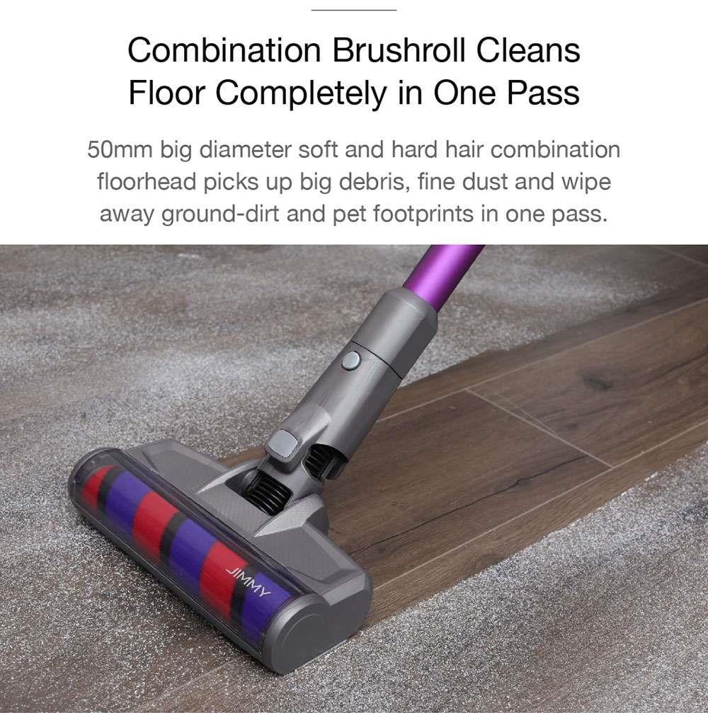 Refurbished Xiaomi JIMMY JV85 Pro Handheld Wireless Vacuum Cleaner 200AW 8pcsx2500mAh LED Disply Screen 70Mins Run Time - Purple