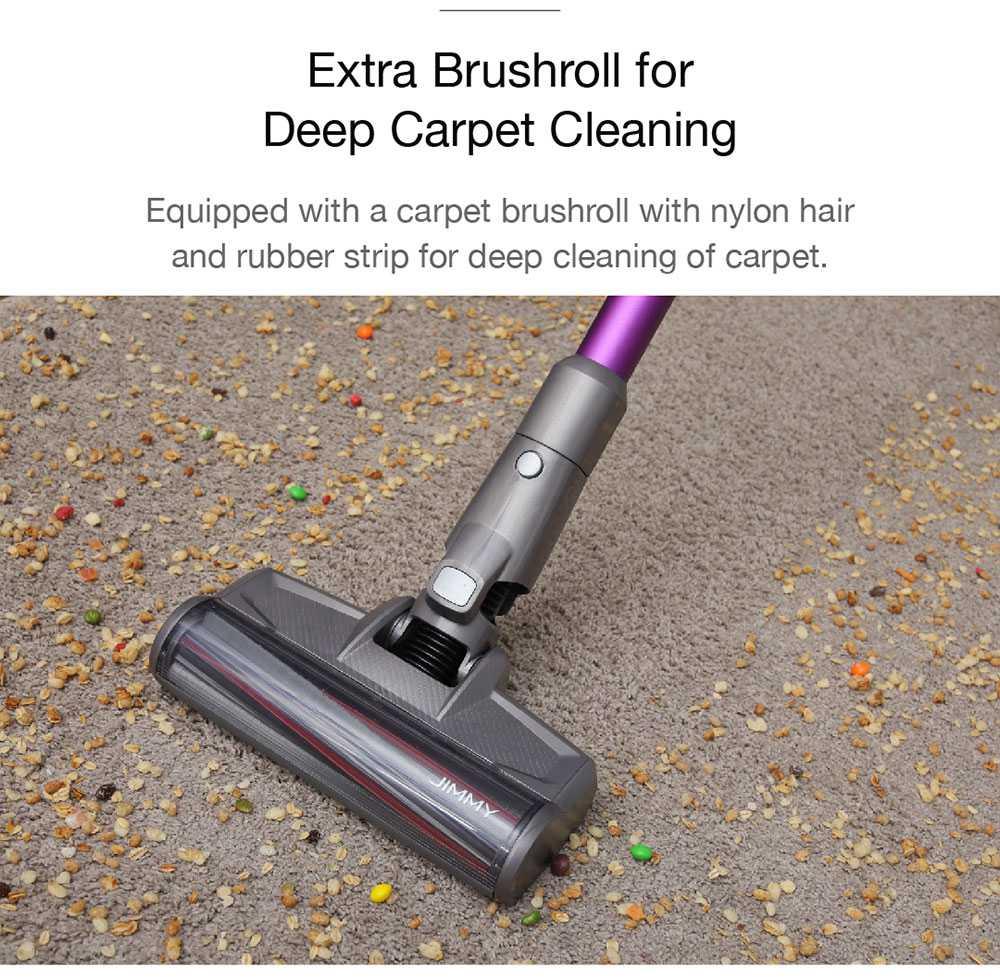 Refurbished Xiaomi JIMMY JV85 Pro Handheld Wireless Vacuum Cleaner 200AW 8pcsx2500mAh LED Disply Screen 70Mins Run Time - Purple